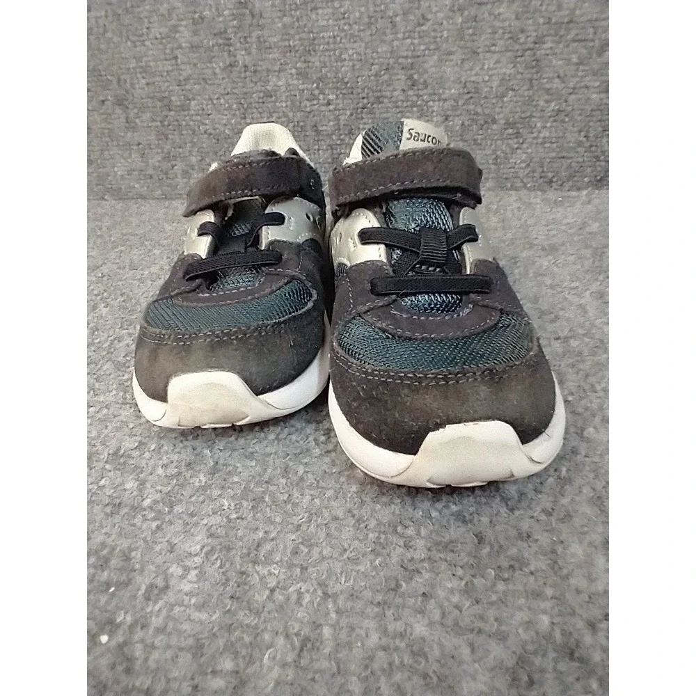 Saucony Jazz Lite 2.0 Kids Sneakers Charcoal Grey Silver‎ SL265117 Size 11M